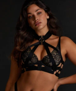 Soutien-gorge Bustier Non-rembourré à Armatures Clementine - Noir
