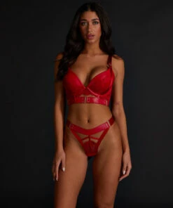 Soutien-gorge Push-up à Armatures Préformé Longline Occult - Rouge -Sous-vêtement Soldes 2024 199856 3