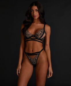 Soutien-gorge à Armatures Non-préformé Longline Tara - Noir -Sous-vêtement Soldes 2024 199872 3
