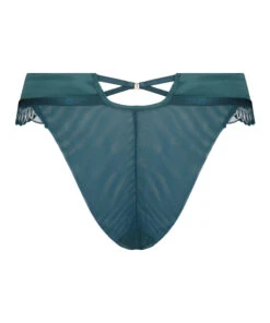 Slip Brésilien Taille Haute Christine - Bleu -Sous-vêtement Soldes 2024 199900 6