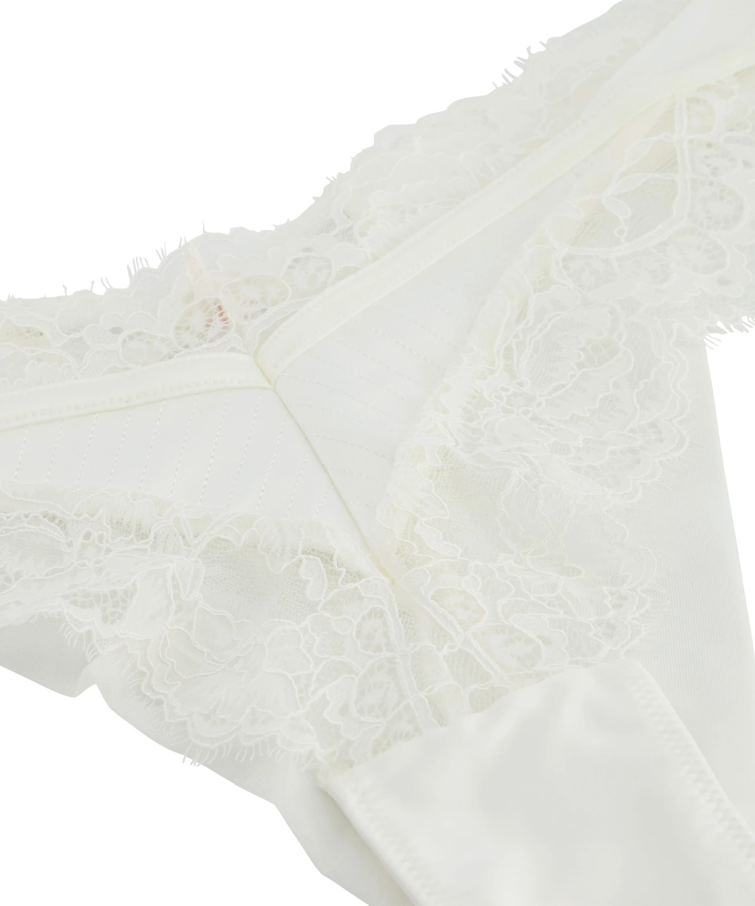 Slip Brésilien échancré Erika - Blanc 4 Slip Brésilien échancré Erika - Blanc – Image 4