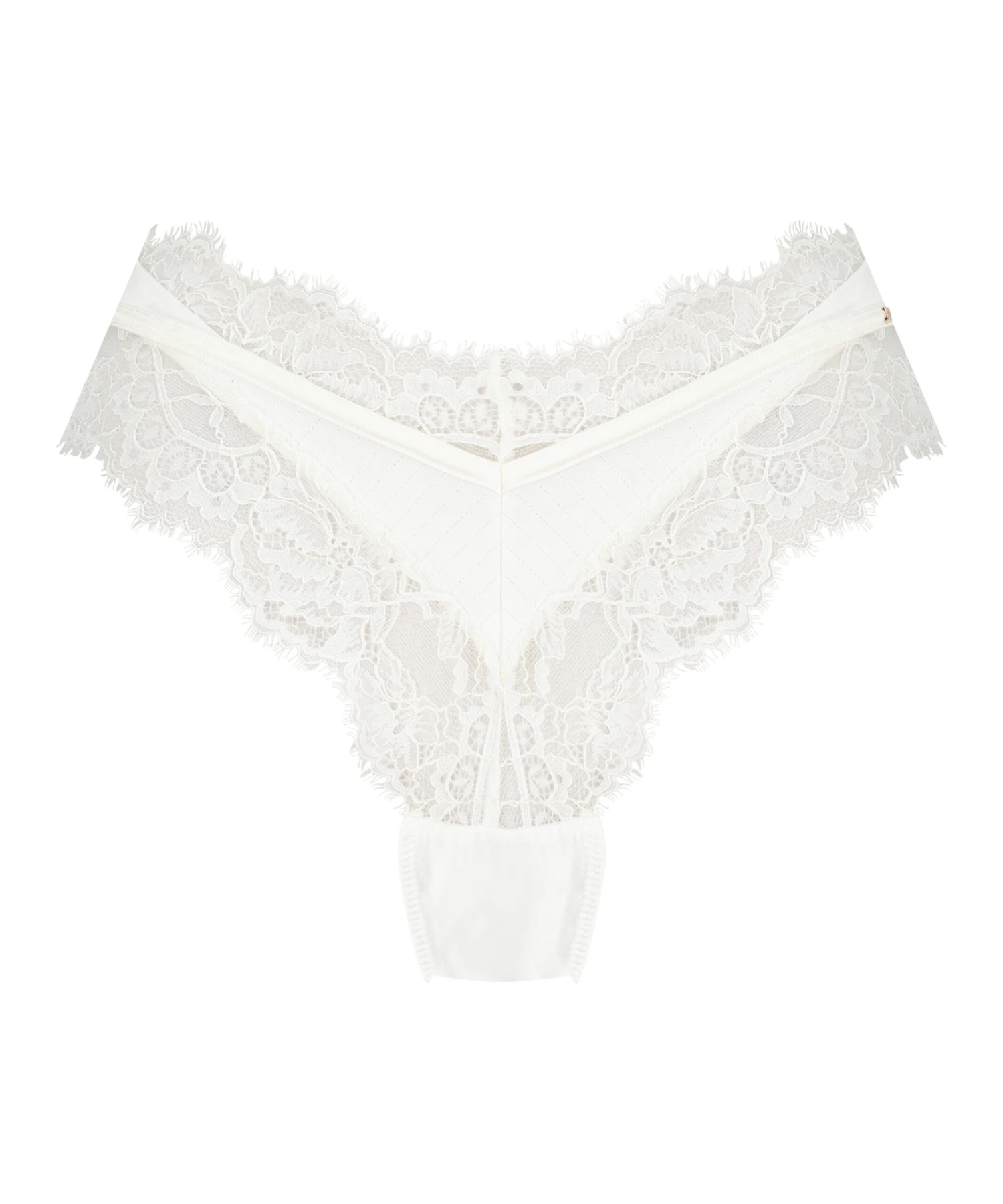 Slip Brésilien échancré Erika - Blanc 5 Slip Brésilien échancré Erika - Blanc – Image 5