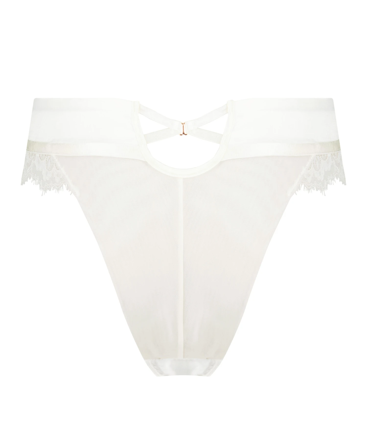 Slip Brésilien échancré Erika - Blanc 6 Slip Brésilien échancré Erika - Blanc – Image 6