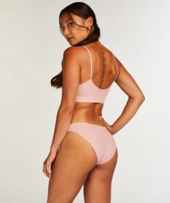 Slip Brésilien échancré Dianne - Rose -Sous-vêtement Soldes 2024 200258 4