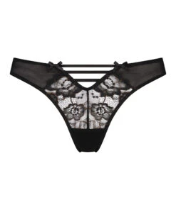 String Taille Haute Alessa - Noir -Sous-vêtement Soldes 2024 200485 5