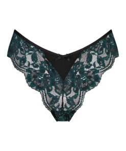 Slip Brésilien échancré Leona - Noir -Sous-vêtement Soldes 2024 200497 5