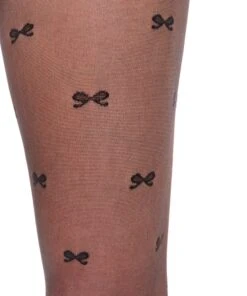 Collants 15 Deniers Bow - Noir -Sous-vêtement Soldes 2024 200516 17