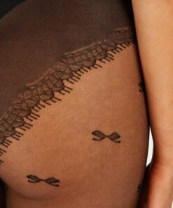 Collants 15 Deniers Bow - Noir -Sous-vêtement Soldes 2024 200516 2