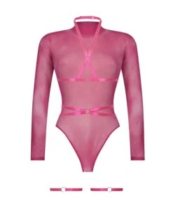 Private Ensemble De Harnais De Body Set - Rose -Sous-vêtement Soldes 2024 200529 5