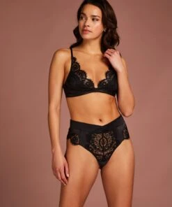 String Haut Hannako - Noir