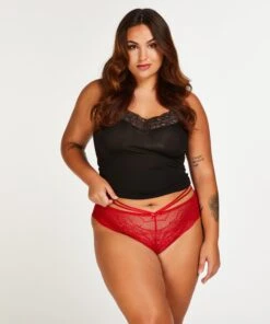 Slip Brésilien Amy - Rouge 10 Slip Brésilien Amy - Rouge -Sous-vêtement Soldes 2024 200635 12