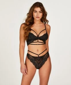 String échancré Lidia - Noir