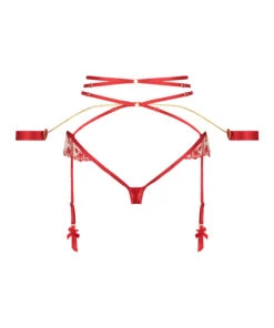 Slip Brésilien Ouvert Satisfaction - Rouge -Sous-vêtement Soldes 2024 200787 6