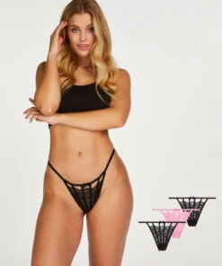 Lot De 3 Tanga Maxime - Rose