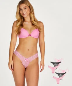 Lot De 6 Tanga Gianni - Rose