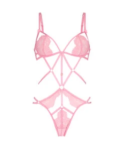 Private Body à Entrejambe Ouvert Mitzy - Rose -Sous-vêtement Soldes 2024 200840 5