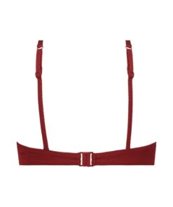 Haut De Bikini à Armatures Non Rembourré Scallop - Rouge -Sous-vêtement Soldes 2024 200921 6