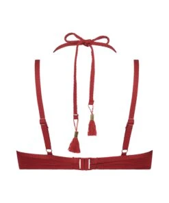 Haut De Bikini Préformé à Armatures Scallop - Rouge -Sous-vêtement Soldes 2024 200922 6