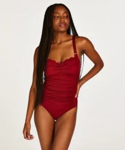Maillot De Bain Scallop - Rouge