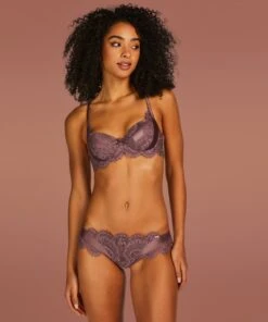 Soutien-gorge Rembourré à Armatures Hannako - Violet -Sous-vêtement Soldes 2024 200960 3