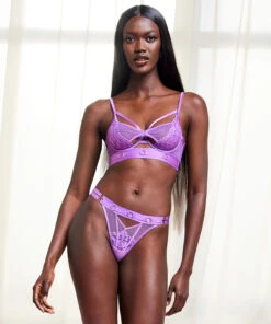 String Taille Haute Pleasure - Violet