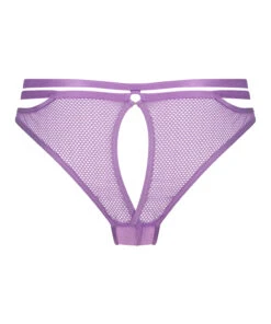 Slip Brésilien Ouvert Pleasure - Violet -Sous-vêtement Soldes 2024 200989 6