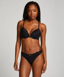 Soutien-gorge à Armatures Préformé Push-up Marine - Noir -Sous-vêtement Soldes 2024 200993 3