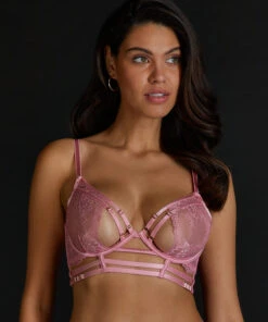 Soutien-gorge à Armatures Non-préformé Longline Roxanne - Rose