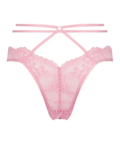 Slip Brésilien à Entrejambe Ouvert Roxanne - Rose -Sous-vêtement Soldes 2024 201015 6
