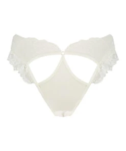 Culotte Brésilienne Ouverte à L'entrejambe Libertine - Blanc -Sous-vêtement Soldes 2024 201025 6