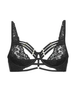 Soutien-gorge Rembourré Demi-bonnet à Armatures Longline Iggy - Noir -Sous-vêtement Soldes 2024 201055 5