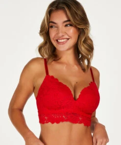 Soutien-gorge Préformé Sans Armatures Longline Shiloh - Rouge