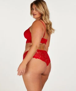 Soutien-gorge Préformé Sans Armatures Longline Shiloh - Rouge -Sous-vêtement Soldes 2024 201089 13