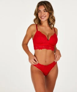Soutien-gorge Préformé Sans Armatures Longline Shiloh - Rouge -Sous-vêtement Soldes 2024 201089 3
