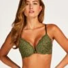 Soutien-gorge Push-up à Armatures Rembourré Rose - Vert