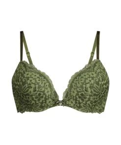 Soutien-gorge Push-up à Armatures Rembourré Rose - Vert -Sous-vêtement Soldes 2024 201108 5