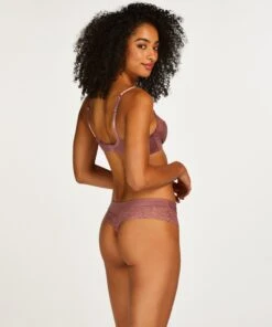 Boxer String Sophie - Violet -Sous-vêtement Soldes 2024 201125 4