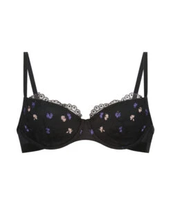 Soutien-gorge à Armatures Préformé Violet - Noir -Sous-vêtement Soldes 2024 201182 5