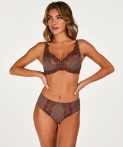 Slip Taille Haute Diva - Marron