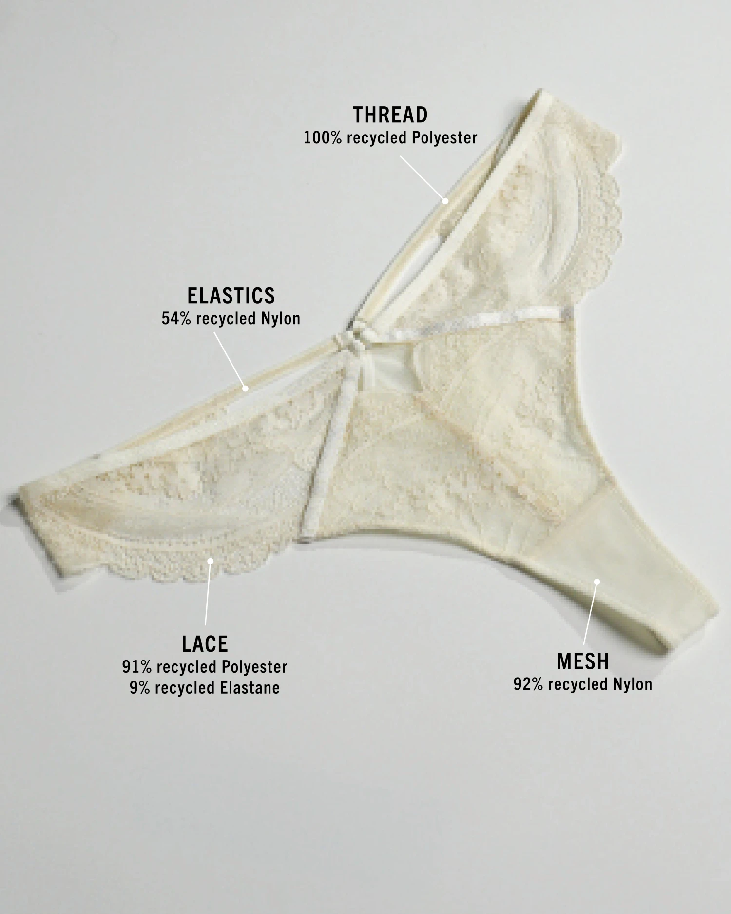 String échancré Wies - Blanc 4 String échancré Wies - Blanc – Image 4