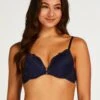 Soutien-gorge à Armatures Préformé Push-up Marine - Bleu