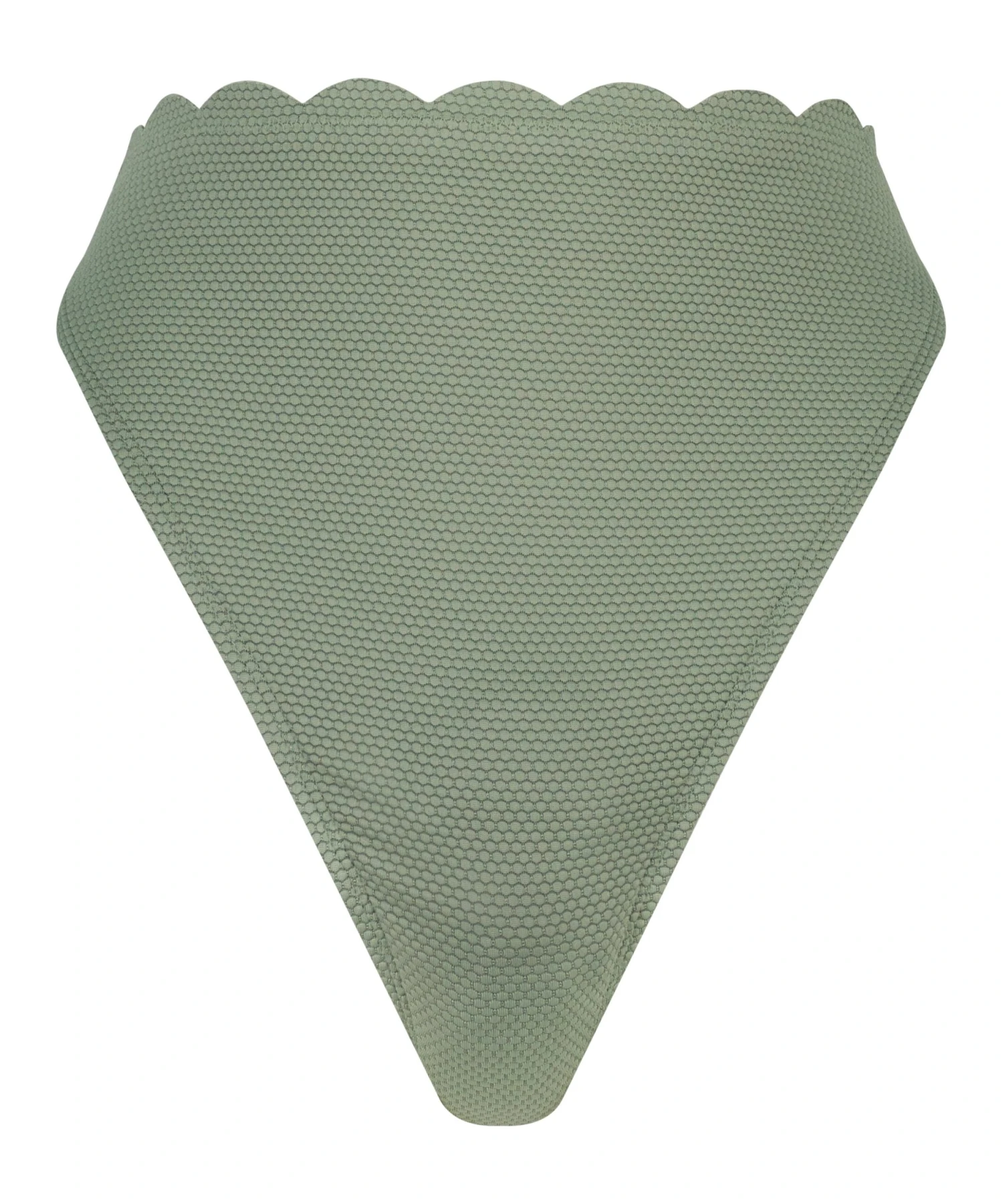 Bas De Bikini échancré Scallop - Vert 4 Bas De Bikini échancré Scallop - Vert – Image 4