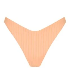 Bas De Bikini Taille Haute Côtelé Gili - Orange -Sous-vêtement Soldes 2024 201272 5