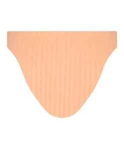 Bas De Bikini Taille Haute Côtelé Gili - Orange -Sous-vêtement Soldes 2024 201272 6