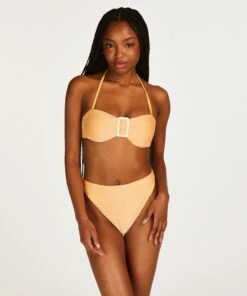 Bas De Bikini Taille Haute Riviera - Orange