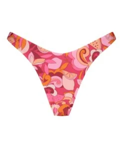 Slip Brésilien Taille Haute Miami - Rose -Sous-vêtement Soldes 2024 201276 5