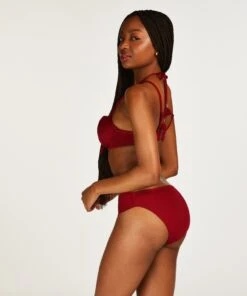 Bas De Bikini Scallop - Rouge -Sous-vêtement Soldes 2024 201284 4