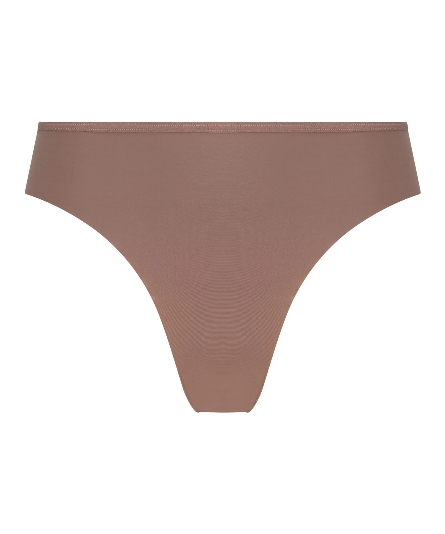 Slip Brésilien Invisible Lace Back - Marron 4 Slip Brésilien Invisible Lace Back - Marron – Image 4