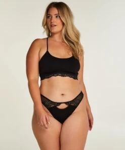 String échancré Katie - Noir -Sous-vêtement Soldes 2024 201424 12