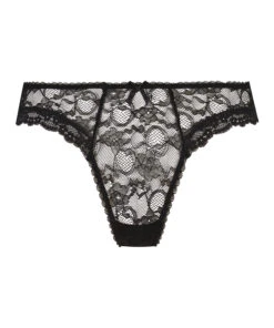 Mini Brésilien Taille Haute Riley - Noir -Sous-vêtement Soldes 2024 201427 5